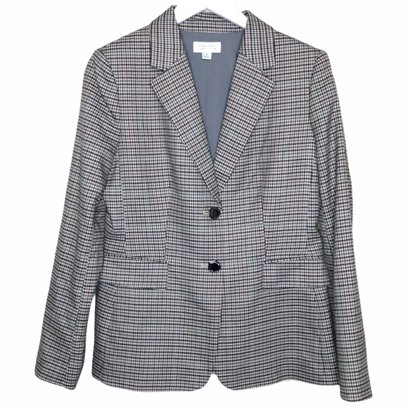 tahari plaid blazer